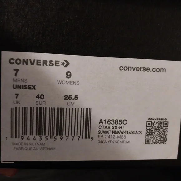 New Summit Pink Converse XXHI With Ribbon Laces - Picture 3 of 8